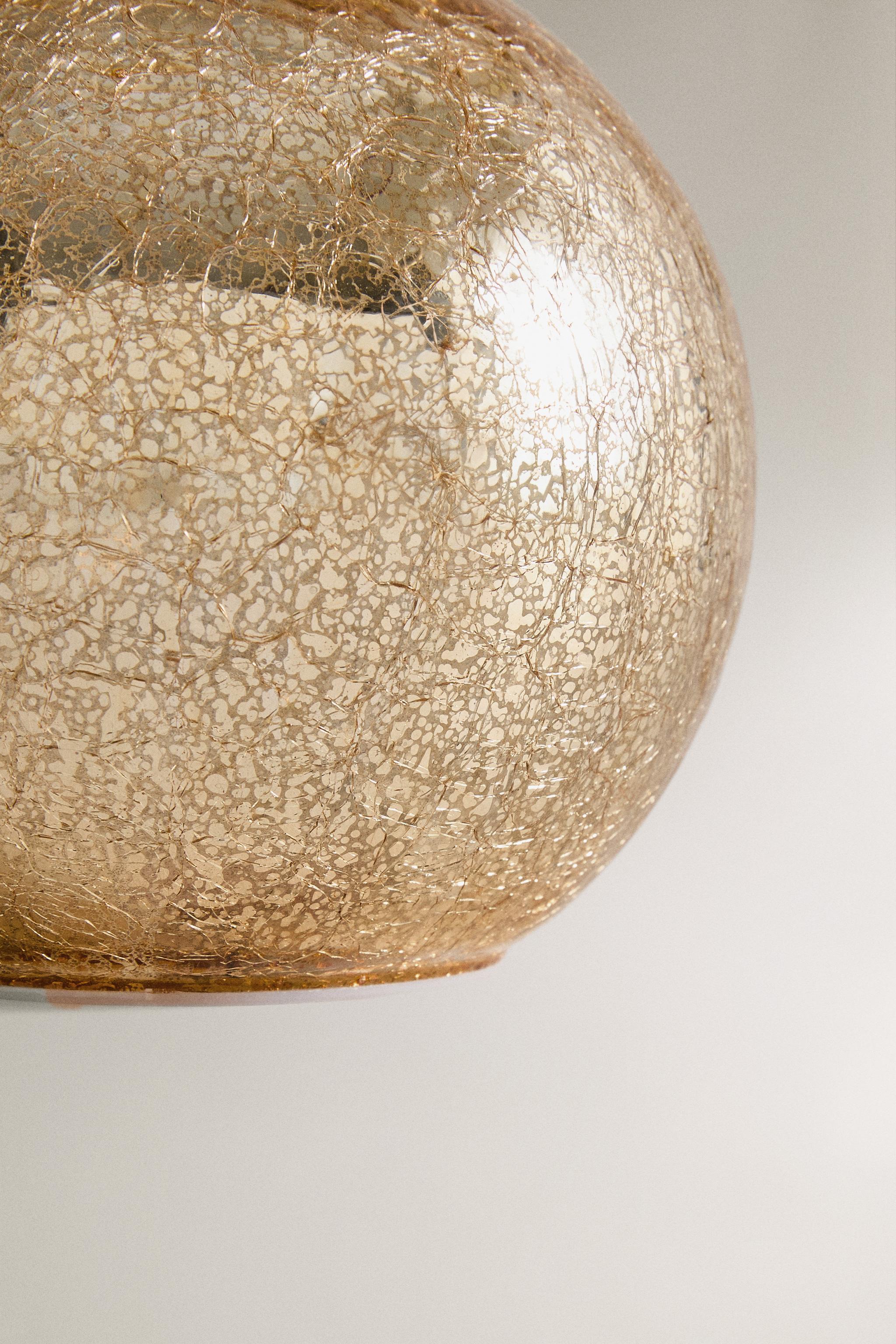 MEDIUM LED LIGHT CHRISTMAS BALL ORNAMENT